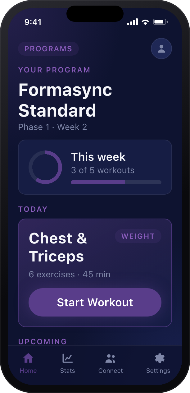Formasync Trainer iPhone home screen